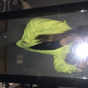 Brand New Neon Yellow Hooded Jacket